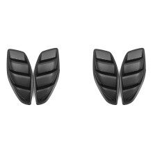 4x Voiture Gauche Droite Capot Moteur Dôme Persiennes évents D'Admission D'Air Lunette Adaptée pour  JK  2007-2017