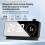 Digital Alarm Clock with -Meter Electronic Bedside Desk Clock with Temperature & Date Display Black 5