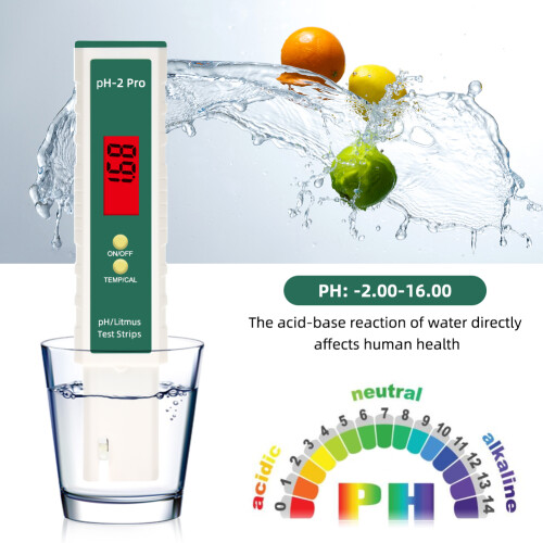 pH-2 Pro Mètre pH numérique, précision 0.01, rétroéclairage, portable 1