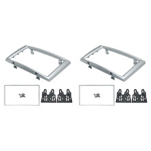 2X 2 Din Auto DVD Radio Fascia Frame Armaturen Brett Montage Montage Adapter Trim Kit für  308/ 408 Auto Styling