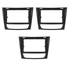 3X 1/2Din Car CD DVD Frame Audio Fitting Adaptor Dash Trim Kits Facia Panel 9 INCH for E-Class W211 1999-2007