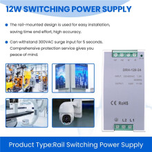 DRH-120-24 Switching Power Supply 380AC 120W Single Output 24V Industrial Din Rail Power Supply