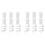 12 Sets Pegboard Bins with Rings Style Pegboard Hooks with Pegboard Cups Pegboard Cup Holder Accessories Transparent 1