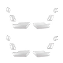 12x for C E GL GLA CLS ML Class W212 W218 X166 Silver Chrome Adjust Button Cover Trim