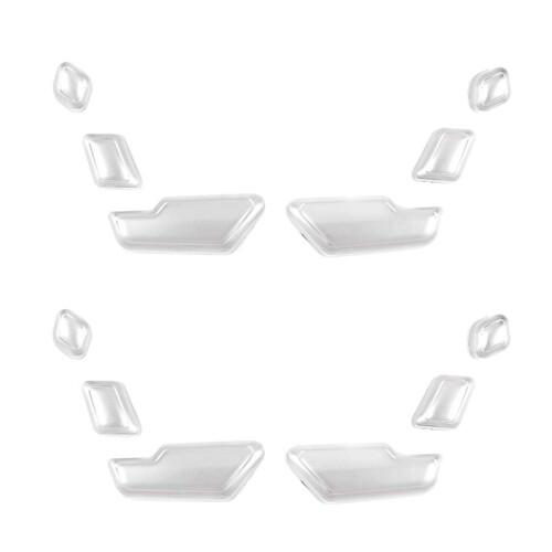 12x for   C E GL GLA CLS ML Class W212 W218 X166 Silver Chrome  Adjust Button  Cover Trim