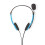 Auricolare PC | On-ear | Stereo | 2x 3,5 mm | Microfono pieghevole | Blu 3