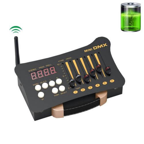 EU Plug  Portable DMX 512 Controller Stage Lighting Controller Moving Moving  Light Controller Dimming Console 1