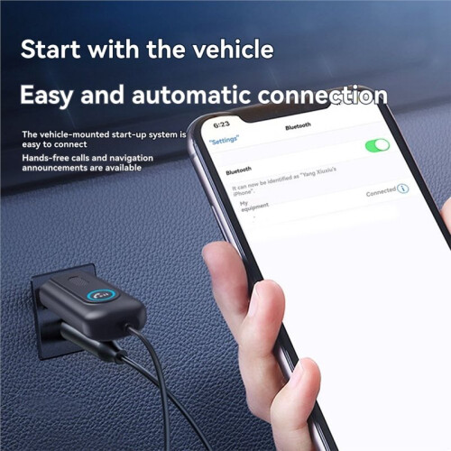 5.3 Receiver Adapter - USB Converte  Adapter for Car Audio, Home Stereo, Speaker