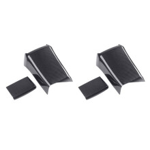2X Carbon Fiber Car Rear Armrest Box Anti-Kick Plate Armrest Panel Trim Cover for 10Th 2016-2019