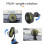 2X Universele Grote Wind Drie Snelheidsregeling USB Auto Ventilator USB Auto Ventilator Zuignap 8