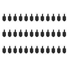 36Pcs Black Car EVO-Style PP Roof Fins Spoiler Wing Kit Generator
