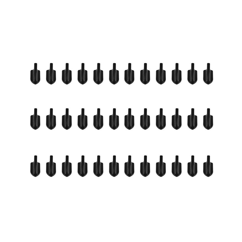 36Pcs Car Evo-Style Pp Roof Fins Spoiler Wing Kit Generator Black 6034120113986