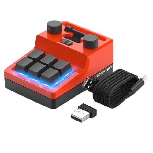 USB Custom Keyboard Wireless Tri-Mode Keyboard Volume Button Knob Programming Macro Gaming Mechanical Keypad