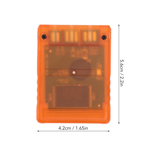 Carte mémoire pour console V1.966 8 Mo orange transparente 1