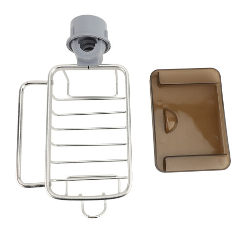 Porte-éponge pour robinet, range-cuisine argenté, 287.00g 1