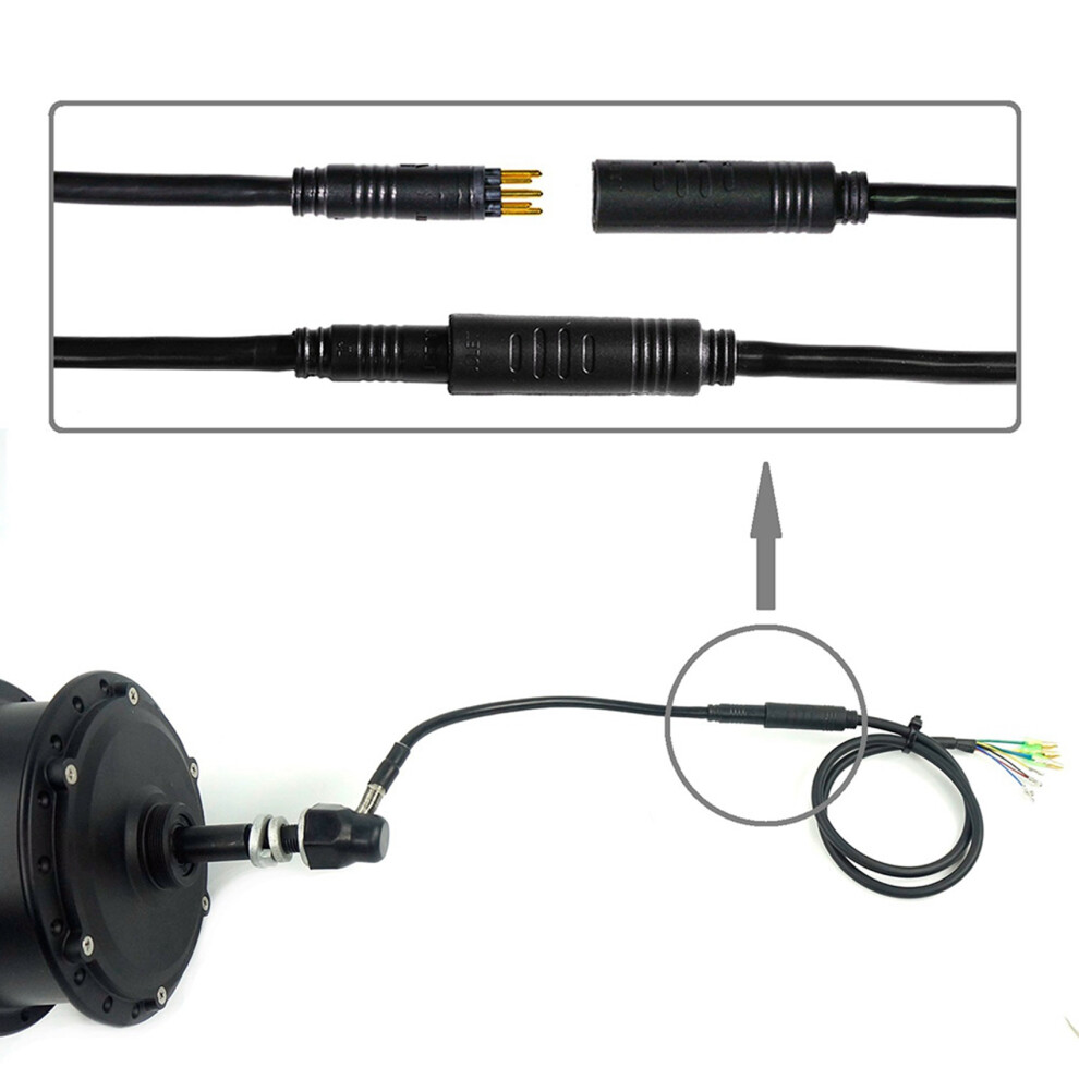 2Pcs 60Cm E-Bike 9Pin Motor Convert Extension Cable Cord Waterproof Connector For Bafang Front Rear Wheel Hub Motors 6033652646610
