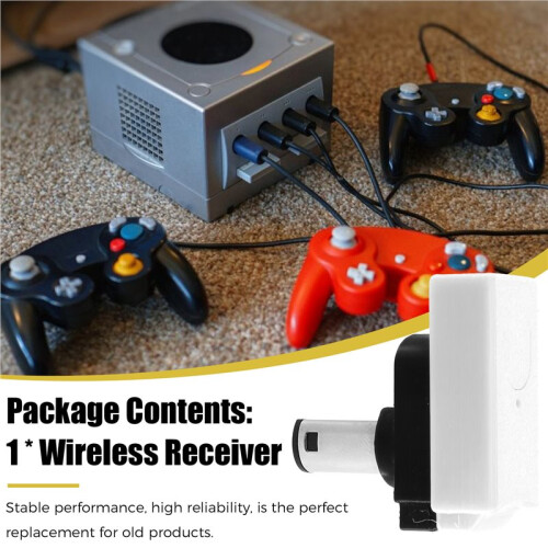 Game Controller Connectore WavePhoenix Wireless Receiver for WaveBird Controller for NGC Will (RVL-001) Console White 2