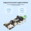 Waveshare for Raspberry Pi 5 4B Micro--Compatible to -Compatible Multifunctional Adapter Dual 4K Output Type-C 7
