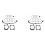 2X Kit de Reparation de Joint Torique Vanos pour  E36 E39 E46 E53 E60 E83 E85 M52Tu M54 Kit de Reparation Double Convexe 11361433513 1