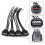 4Pc Ignition Coil Pigtail Connector Repair Harness Kit Set with 2Pc Set Silver Aluminum Keyless Engine Push Start Button 3