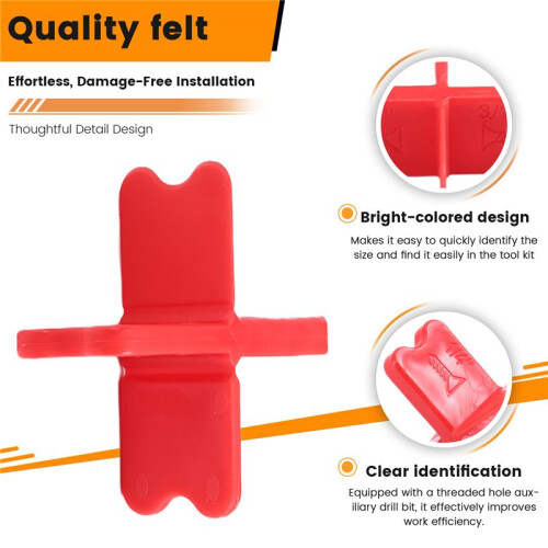 8pcs Deck Spacers with 4 Thicknesses 1/16", 1/8", 3/16", 1/4", Plastic Deck Board Jig Spacers Clamp 2