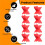 8pcs Deck Spacers with 4 Thicknesses 1/16", 1/8", 3/16", 1/4", Plastic Deck Board Jig Spacers Clamp 4