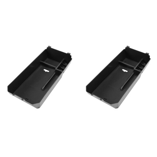 2X Centre Console Organizer Tray for   W205 C Class W253 GLC Class 2015-2020, Console Armrest Storage Box