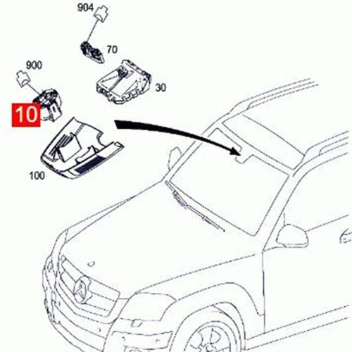 Rain Sensor A2049013003 A2049012201 A2049017601 for - GLK-Class (X204) 2008-2012 1