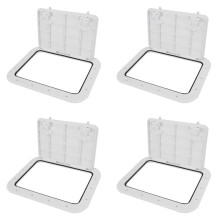 4X Escotilla de de 425-315 mm Acceso ABS / Escotilla de Cubierta para Perilla de Extracción Antideslizante de RV de Yate Marino Accesorios de