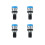 4X BT40-NT40 Pull Stud,BT40-NT40 Converter,BT40 Holder is Converted Into NT40 Holder,Drawbar Thread 1