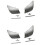 2Pair Front  Adjustment Lock Backrest Handle  A2079108506 A2079108606 for - W204 C204 W207 Matte 1
