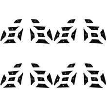 48x Car Steering Wheel Button  Trim Cover Sticker for  A B C E Ml Gl Cla Gla Glk Sl Class W176 W212 W204