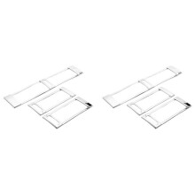 2X Car Air Vent Trim Kit Air Vent Decoration Frame for W124 1986-1994 Chrome Styling