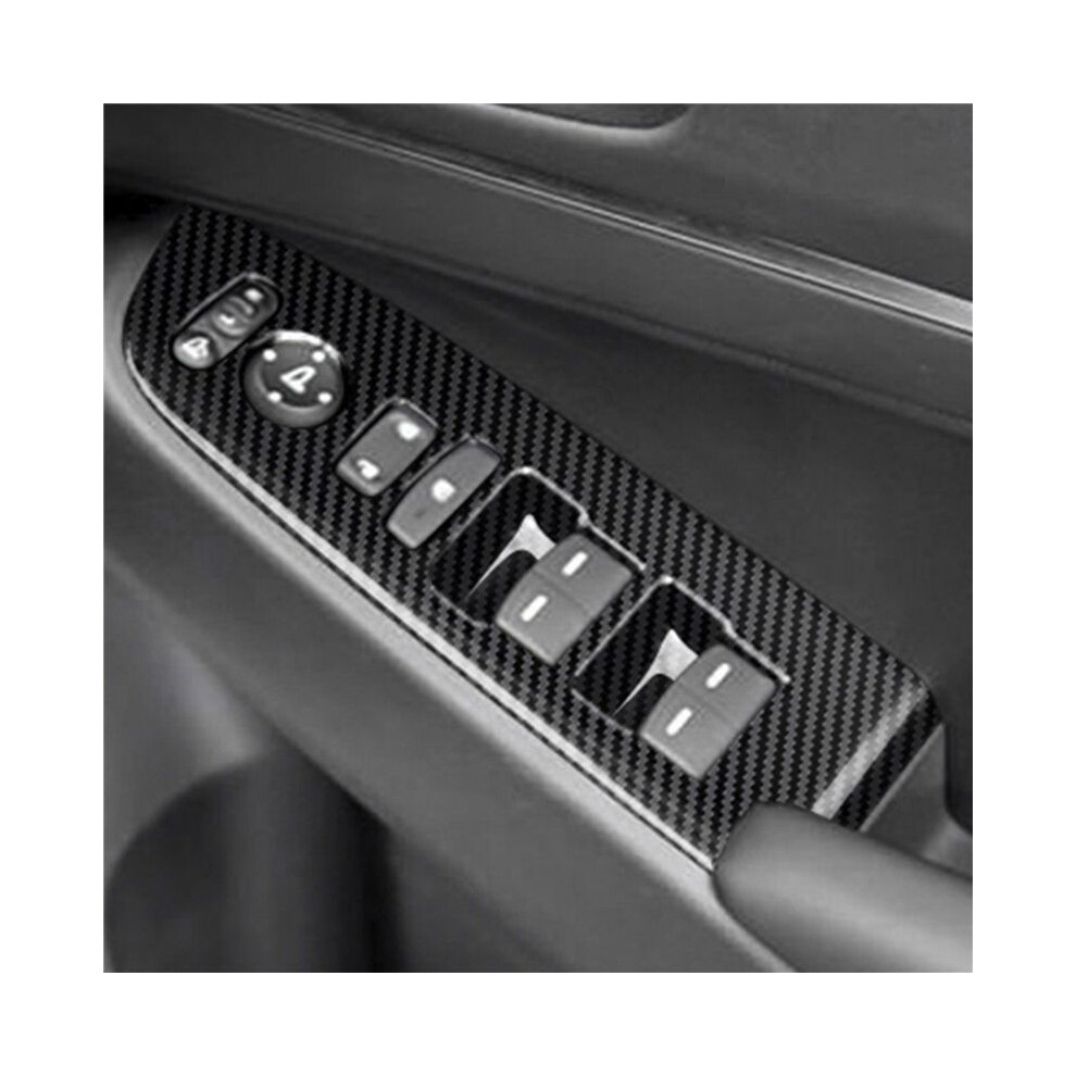 2X Carbon Fiber Window Glass Lift Button Trim Cover Door Armrest Panel Sticker For Hrv Hr-V Vezel 2021 2022 Rhd 4711379849898