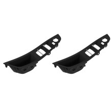 2Pcs Car Driver Front Right Armrest Interior Door Handle Pull 1Hole for F10 10-17 LHD Auto Interior Black
