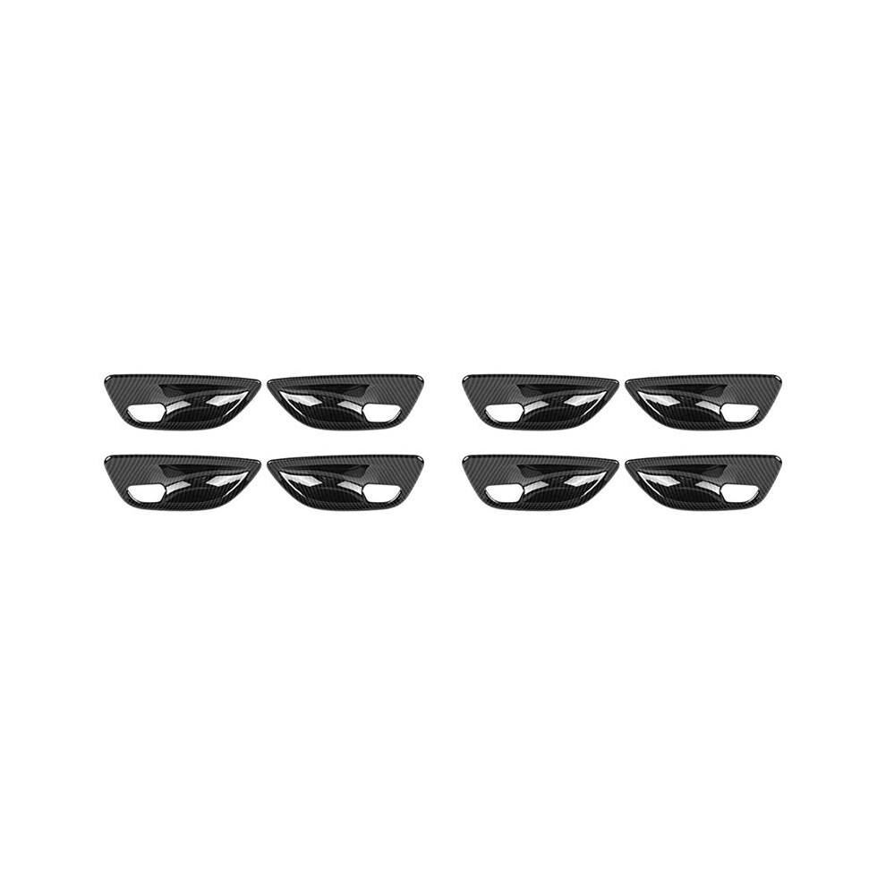 8Pcs Carbon Fiber Interior Door Handle Bowl Cover Trim For 5 Series F10 2011-2016 6032187995194