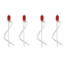 4 Stück Universal Fuel Transfer Siphon Pumpe - Großer Quetschsiphon für Rasen Mäher und Manuelles Pumpen Benzin, Wasser, Alkohol