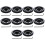 10PCS 200X6mm Industrial Aluminum Rubber Measuring Rotary Encoder Meter Wheel 1