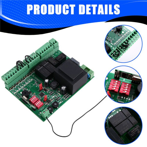 220V Sliding Door Motor Controller Receiver Door Opening Code Rolling Code Controller Development Board Remote Control 2