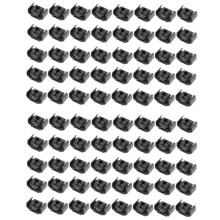 80 STKS 2 Punt Remleiding Lijn Opsluitklem Houder Beugel 811611797 Dubbele Leiding Basis Remkabel Clip 4.75mm Zwart