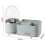 360 Rotating Makeup Organizer Box with Drawer, 5016.5cm, Beige/Green/White 8