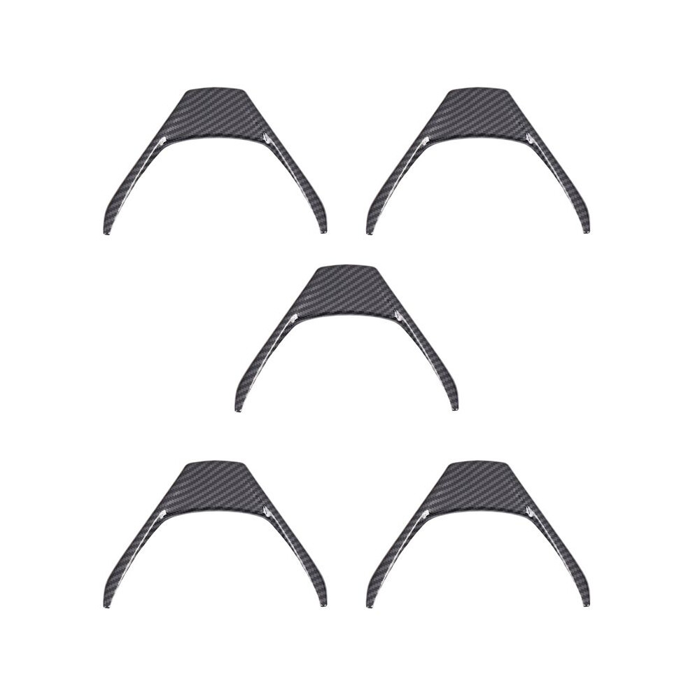 5X Carbon Fiber Steering Wheel Cover Interior Steering Wheel Frame Trim For Rav4 2014-2018 4712225369881
