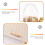 360 Rotating Makeup Organizer Box with Drawer, 5016.5cm, Beige/Green/White 12