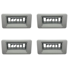 4X Dachklimaanlage Lüftungsblende Abdeckung MR360996/MR360997 für Pajero V93 V97 Montero V95 V98 V87 Grau