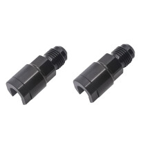 2X Adaptateur EFI Femelle à Déconnexion Rapide 6AN à 3/8 Raccord En Aluminium AN6 Mâle évasé à 3/8 Pouces Connecteurs de Tuyau de Conduite de