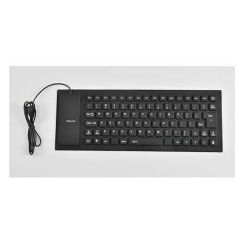 Silicone Mute Soft Keyboard 85-Key Computer Keyboard USB Wired Keyboard Portable Laptop Pc Folding Waterproof Keyboard 1