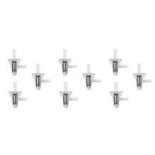 9Pcs Universal Motorcycle Right Angle Inline Fuel Filter 1/4Inch 6mm Hose Lines for
