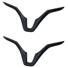 2X for  Vezel HR-V HRV 2015 2016 2017 Car Steering Wheel Panel Cover Trim Garnish Carbon Fiber Sequins