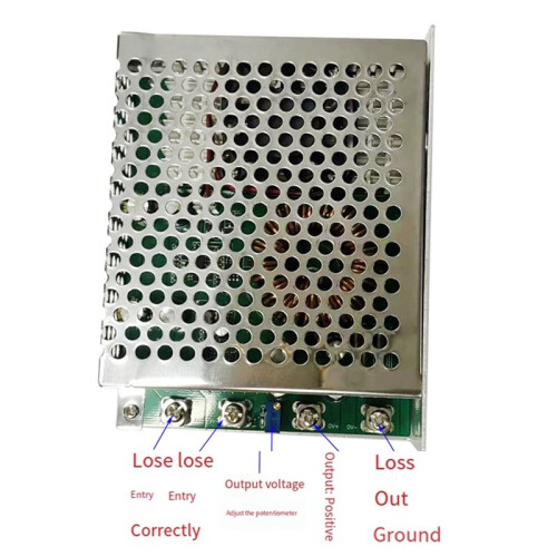to  Buck Module 50A 1000W DC25‑90V Input DC2.5‑50V Output Adjustable Buck Converter Module with Cooling Fan 2