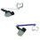 2PCS Car Body Height Sensor Headlight Level Sensor For- A6 Allroad Front, Right & Left 3